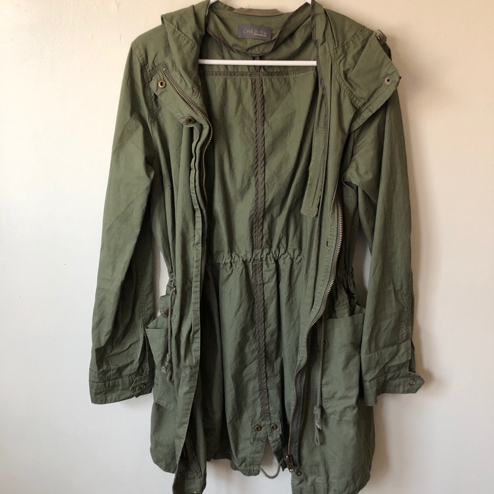 olive green jacket